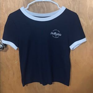 Navy Hollister slim tee